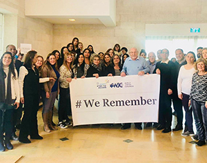 עיריית רחובות ובכיריה משתתפים בקמפיין העולמי ליום השואה הבינלאומי we remember